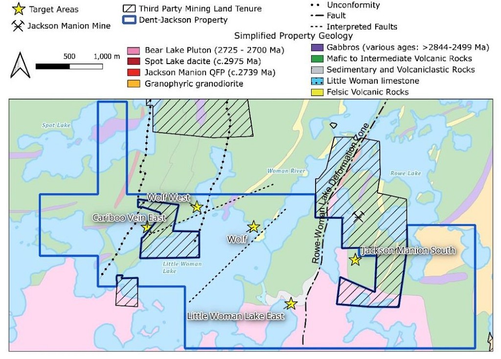 Geology of the Dent-Jackson Manion project