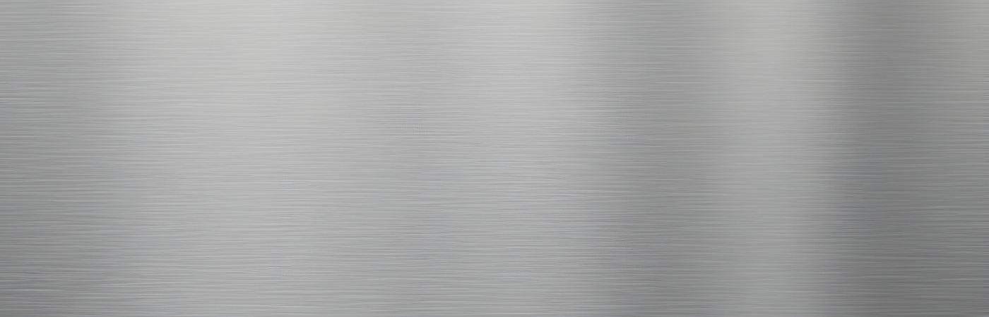 Silver brushed metal