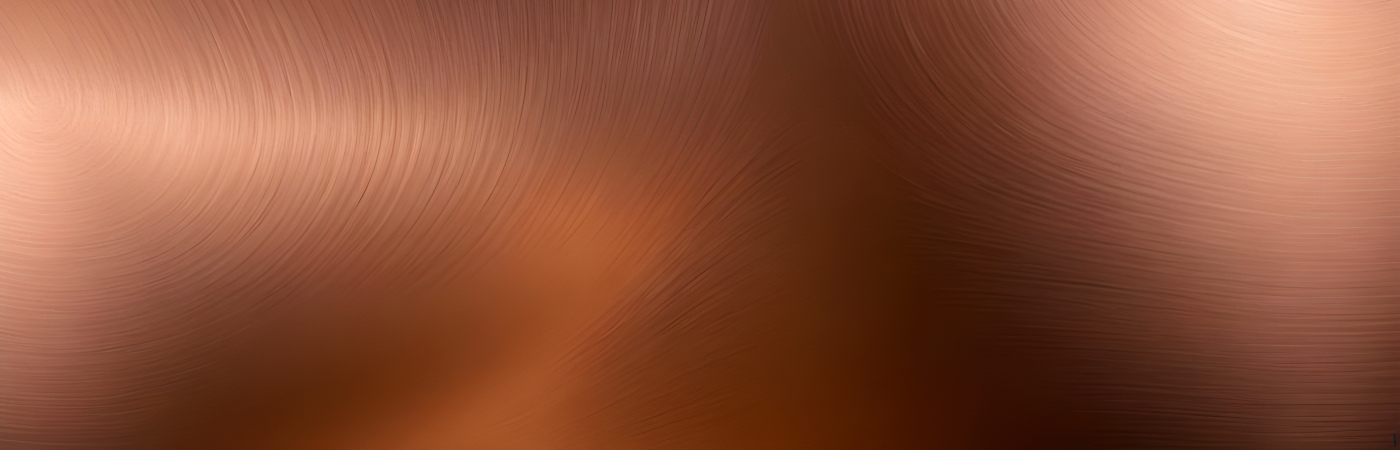 Copper brushed metal
