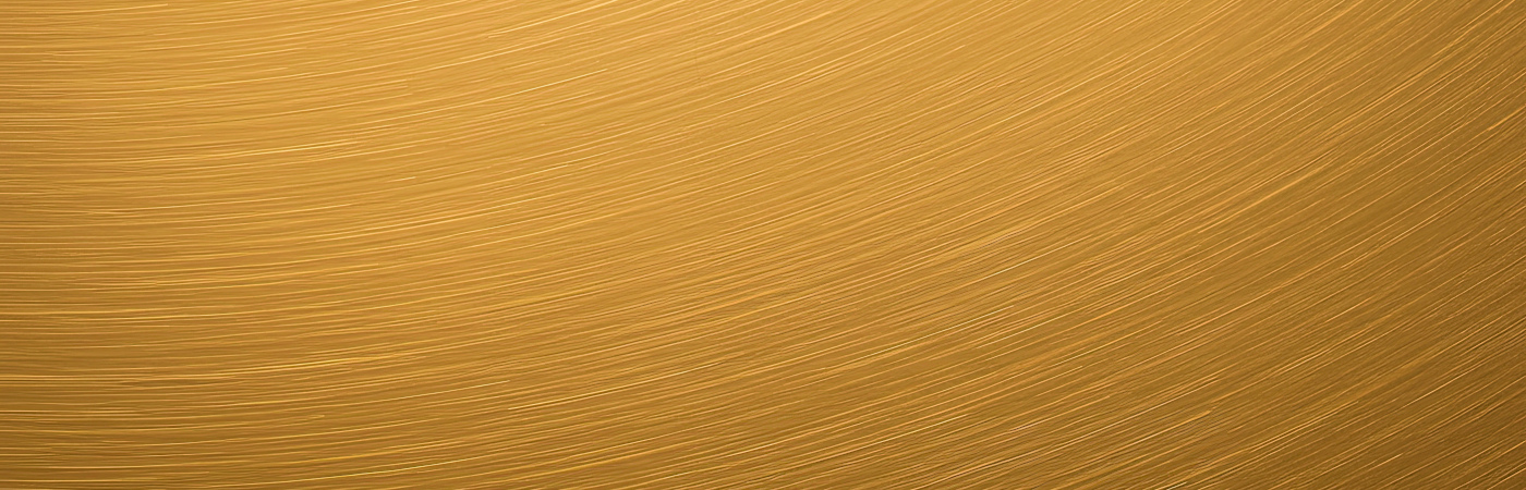 Gold brushed metal