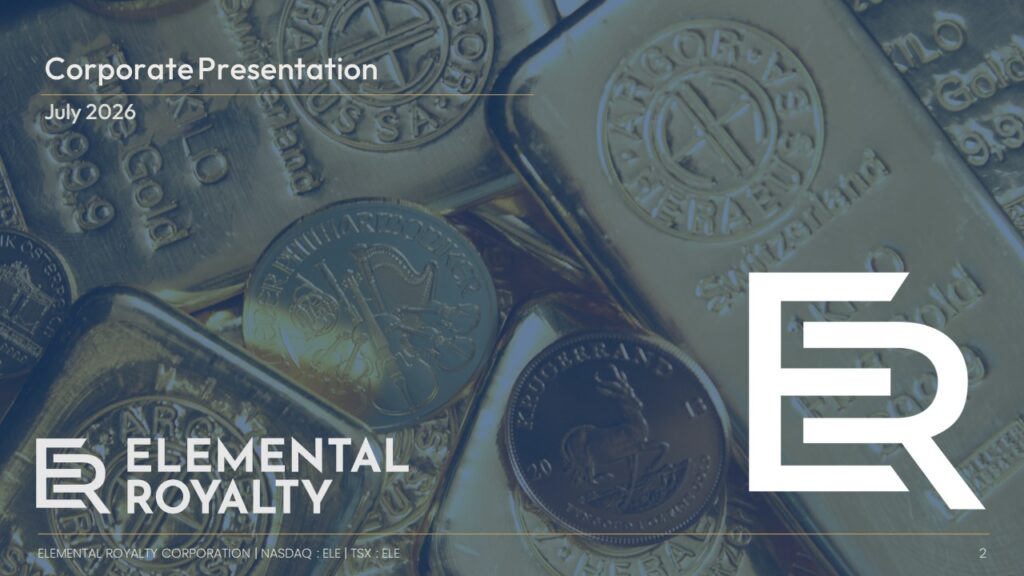 Elemental Royalty Corp Pres Thumbnail July 2026